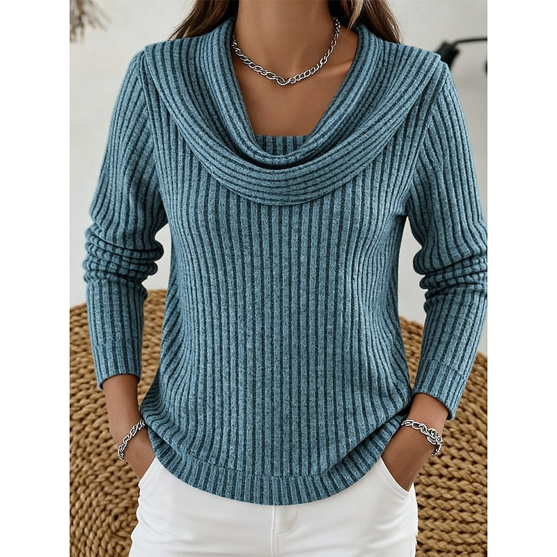 Journey ribbed cowl neck sweater – image 4