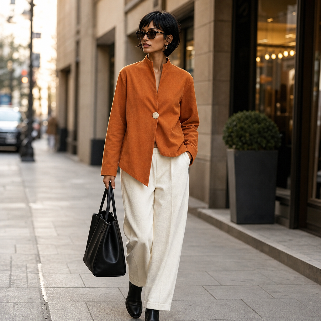 Natalia asymmetric cropped statement coat – image 3