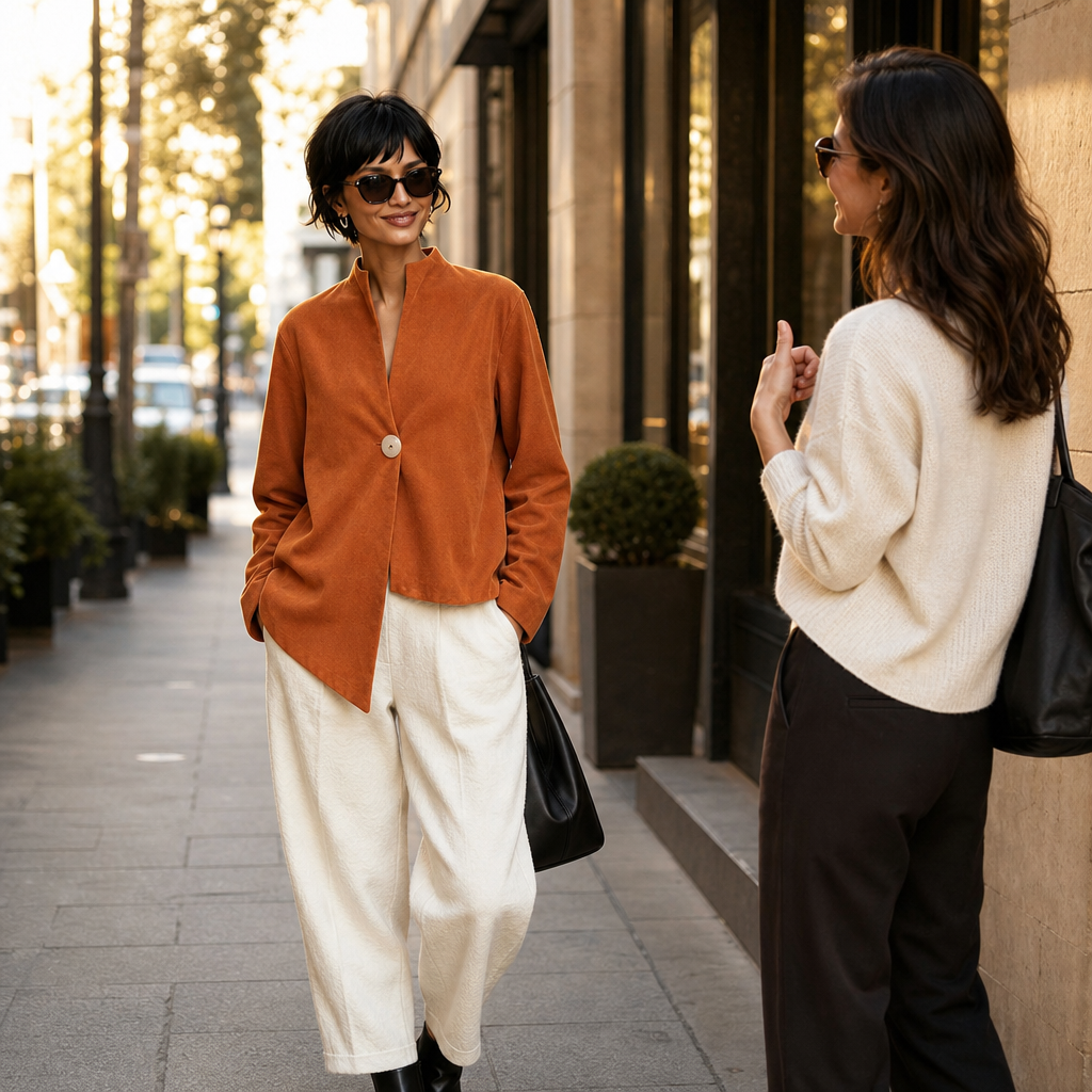 Natalia asymmetric cropped statement coat – image 4