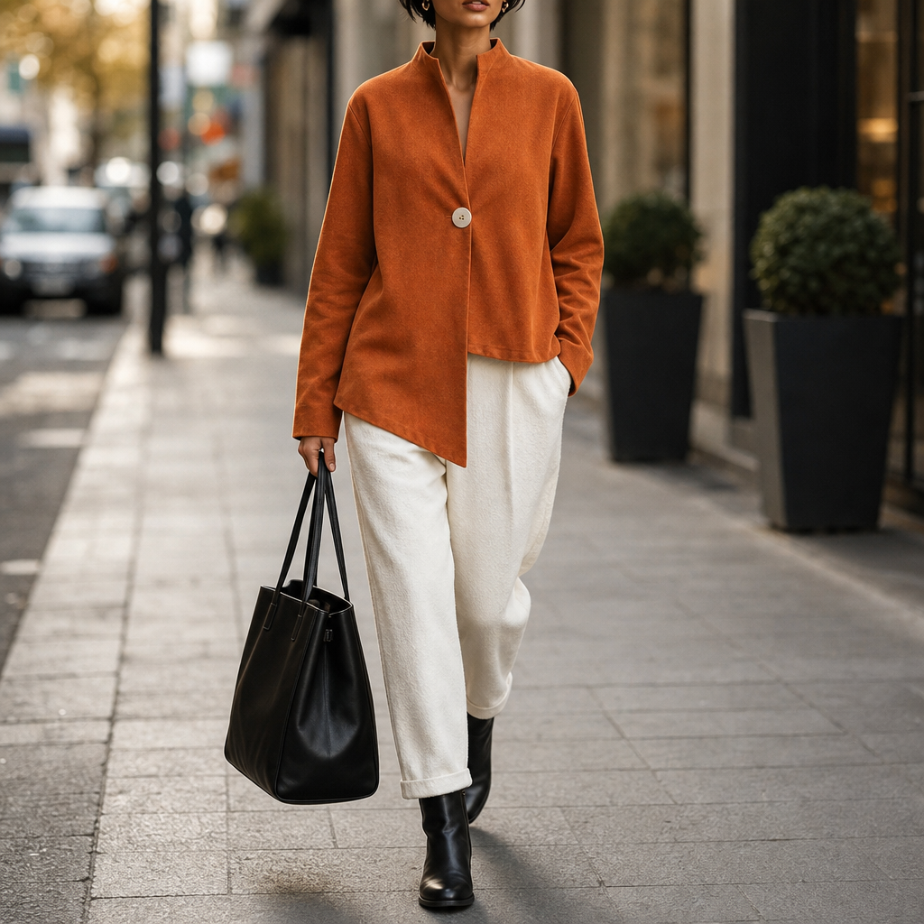 Natalia asymmetric cropped statement coat – image 5