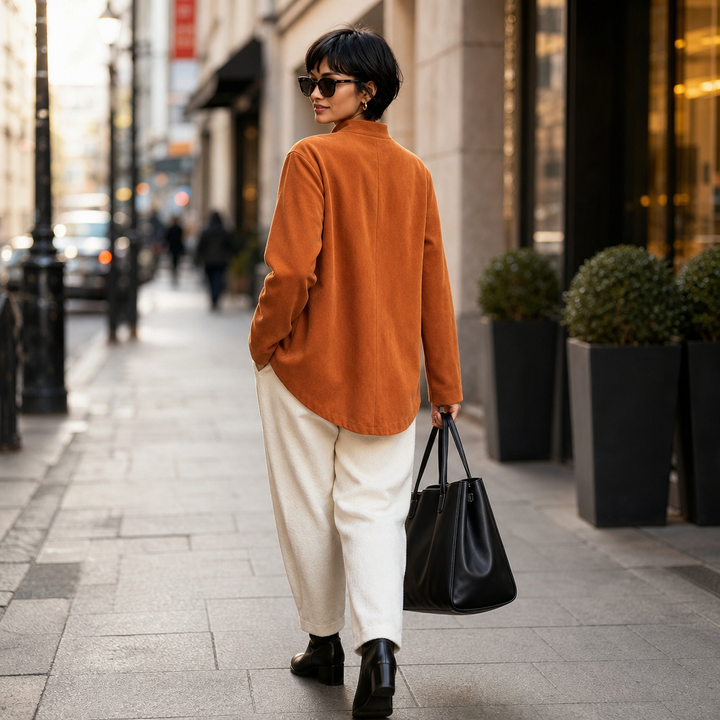 Natalia asymmetric cropped statement coat – image 6