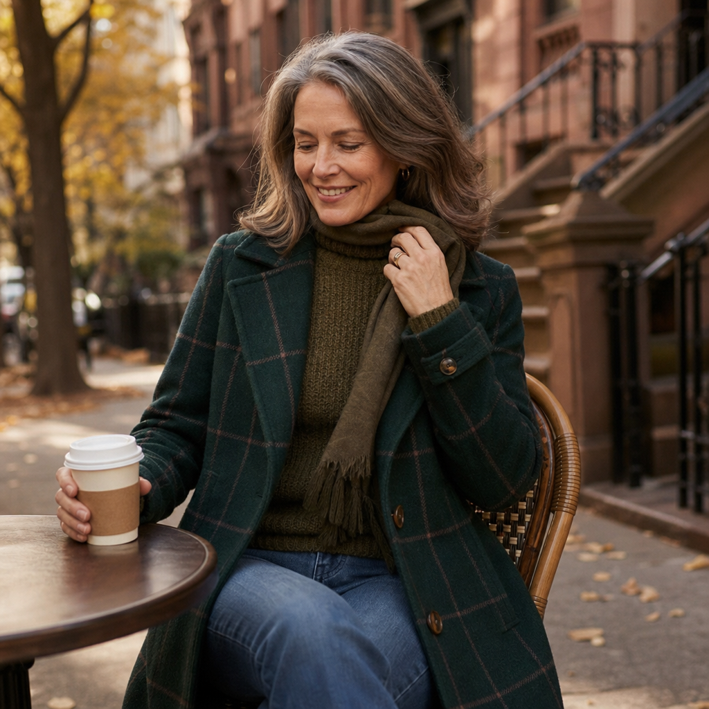 Morgan oversized plaid coat – image 5