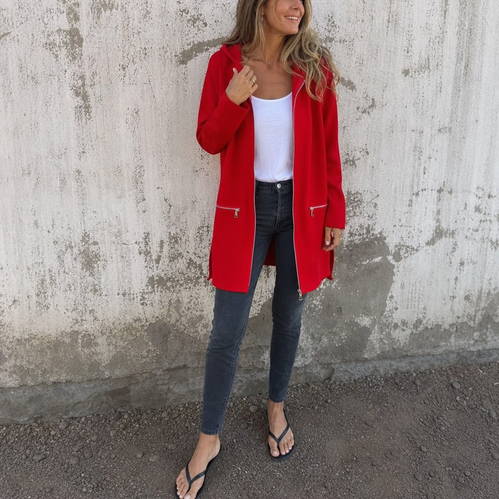 Kendra longline hooded cardigan