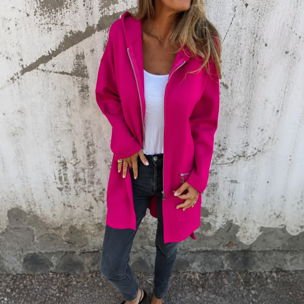 Kendra longline hooded cardigan – image 2
