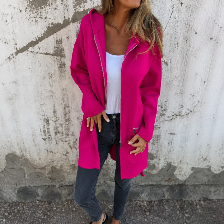Kendra longline hooded cardigan – image 2