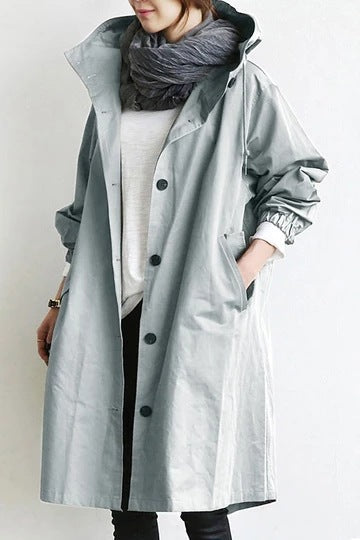 Vanessa hooded oversized trench coat – image 3