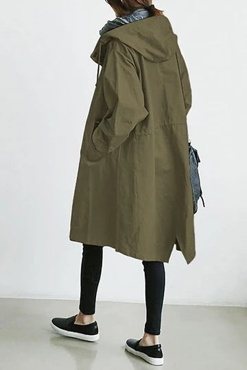 Vanessa hooded oversized trench coat – image 4