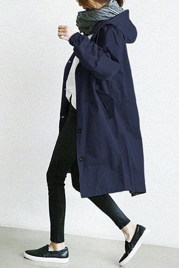 Vanessa hooded oversized trench coat – image 6