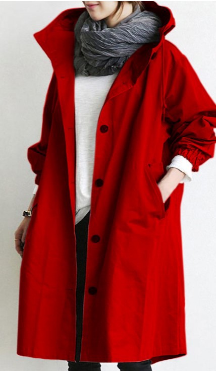 Vanessa hooded oversized trench coat – image 8