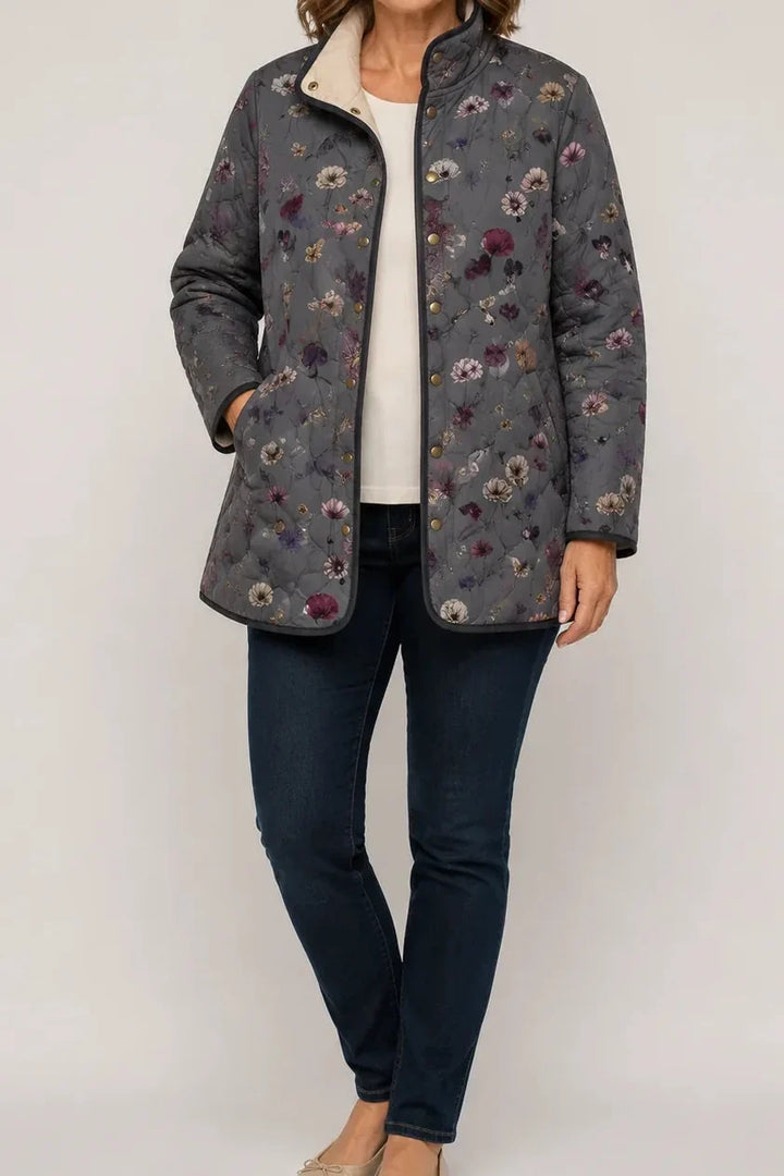 Paisley floral print quilted puffer jacket – image 18