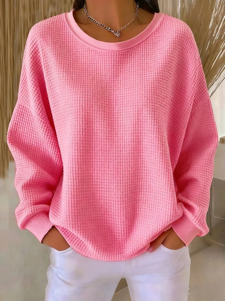Kinley ribbed crew neck relaxed sweater – image 10
