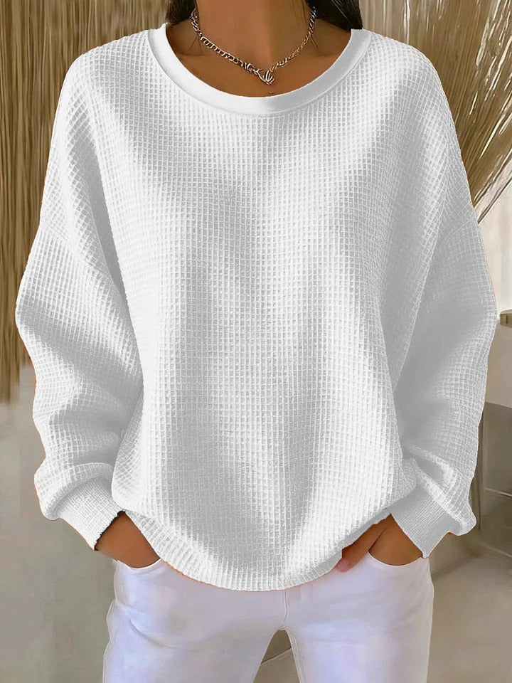 Kinley ribbed crew neck relaxed sweater – image 6
