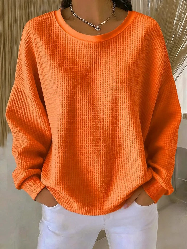 Kinley ribbed crew neck relaxed sweater – image 8