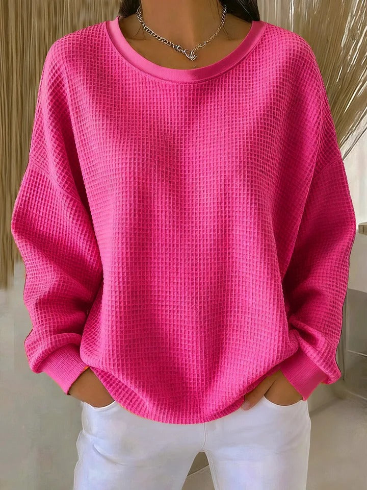 Kinley ribbed crew neck relaxed sweater – image 9