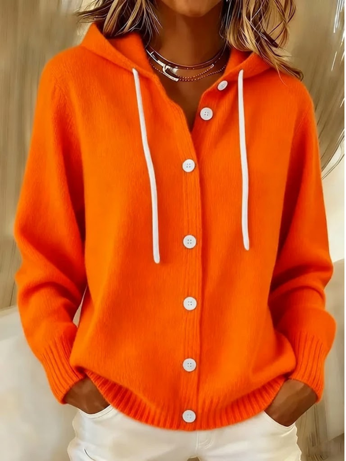 Erin oversized ribbed button cardigan – image 4