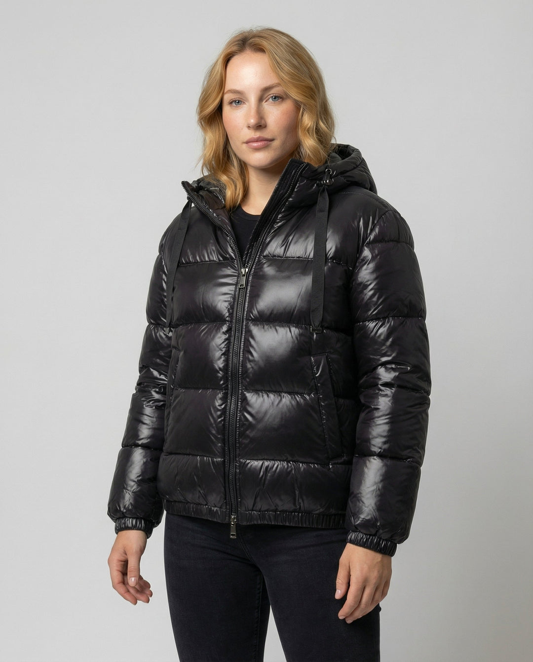 Belen hooded cropped puffer jacket