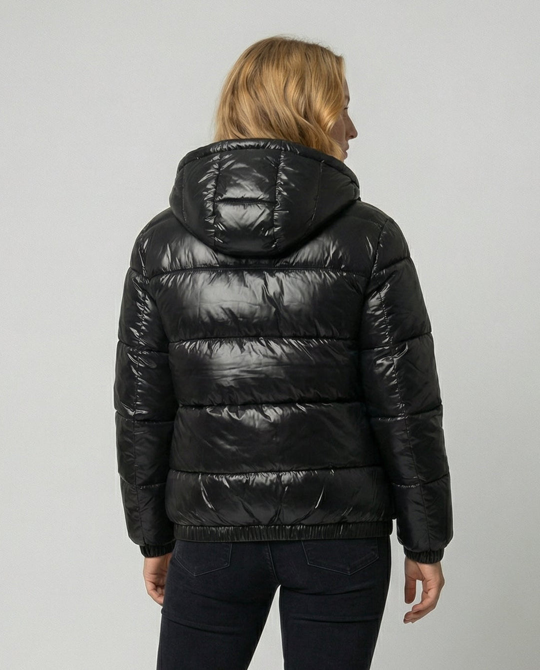 Belen hooded cropped puffer jacket – image 3