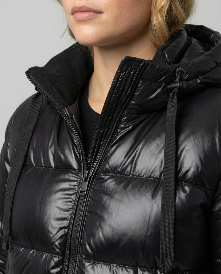 Belen hooded cropped puffer jacket – image 4
