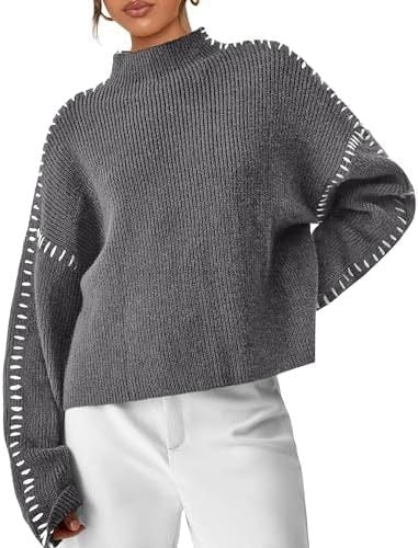 Ursula whipstitch mock neck sweater – image 7