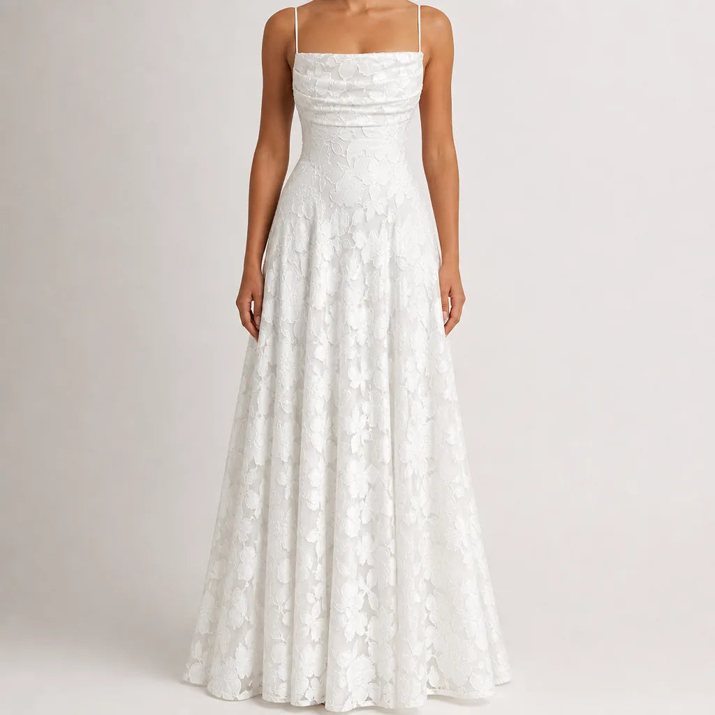 Kristen cowl drape a-line maxi dress – image 4