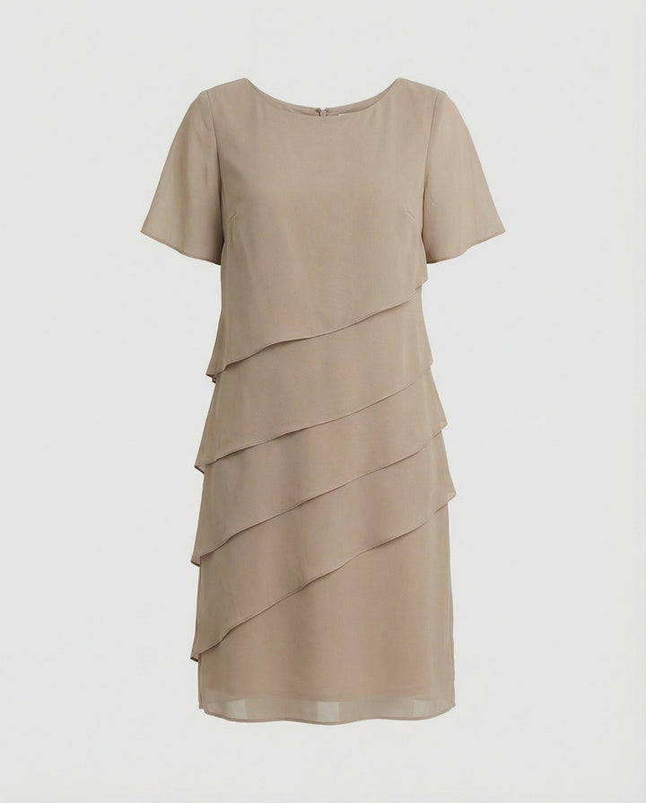 Liesel layered chiffon short sleeve dress – image 7