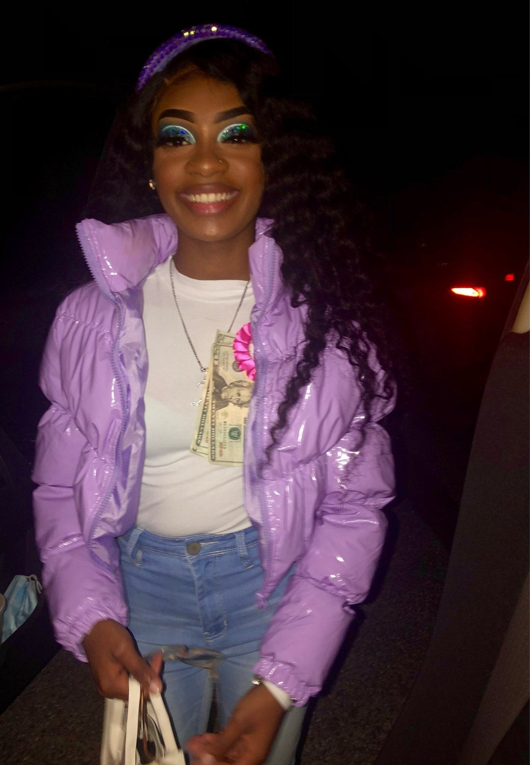 Kara cropped puffer bomber jacket – image 8