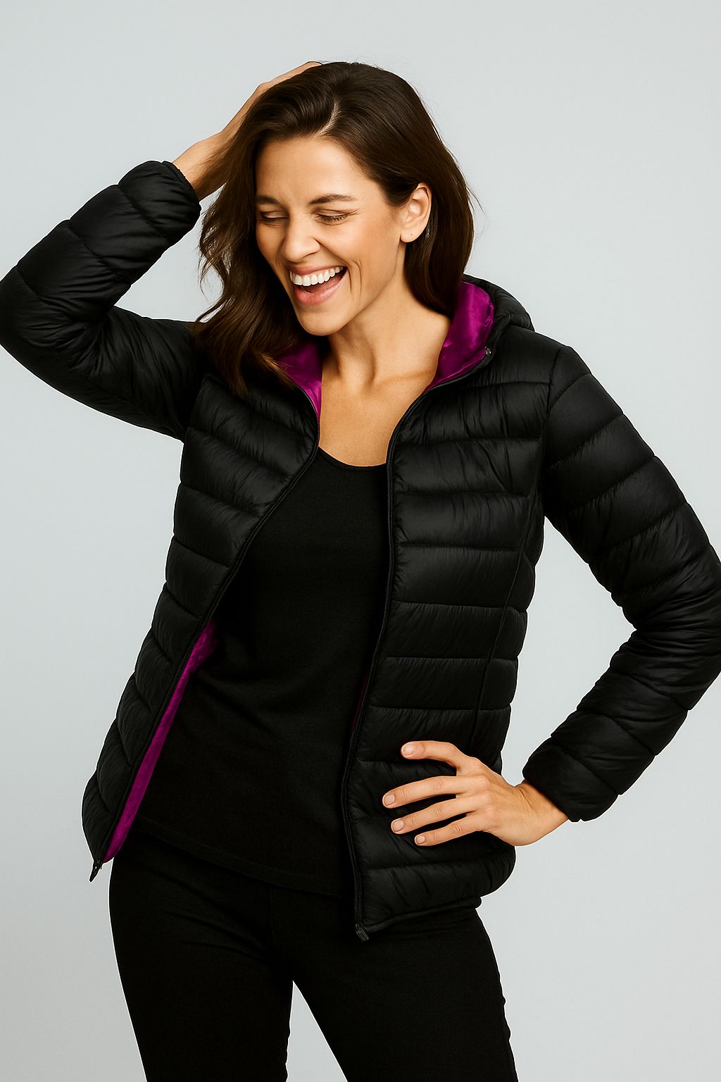 Jolene reversible hooded puffer jacket – image 10