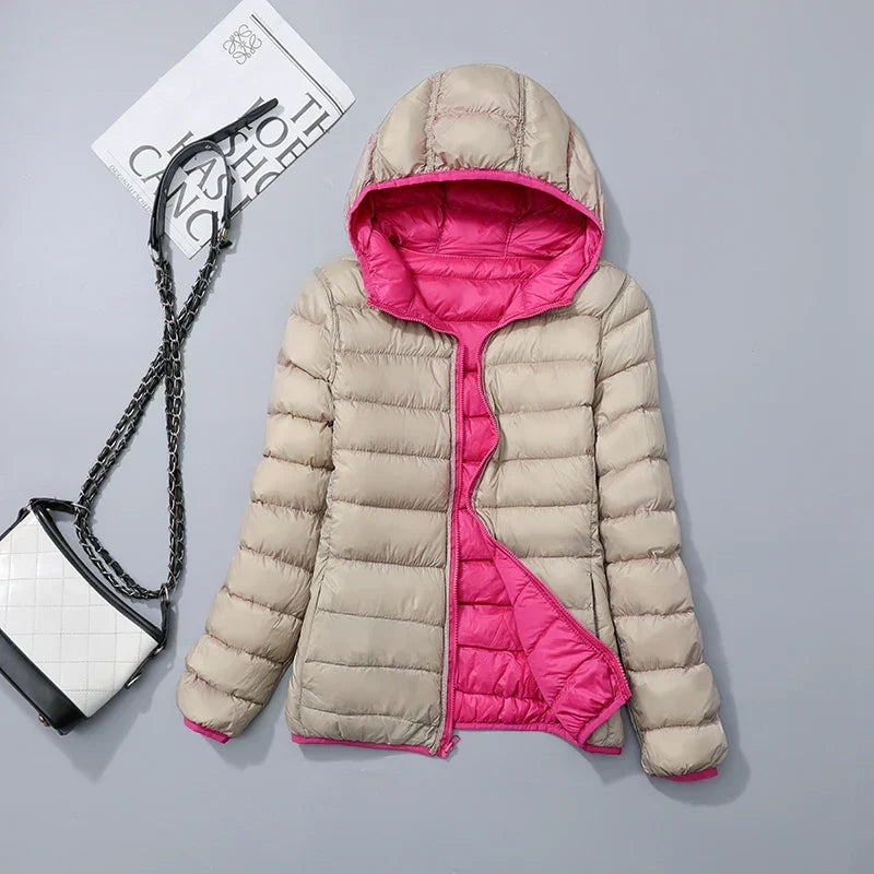 Jolene reversible hooded puffer jacket – image 4