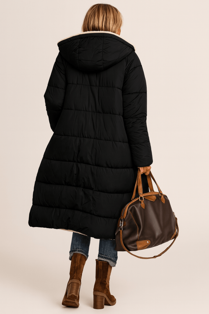 Flora longline wrap front coat – image 4