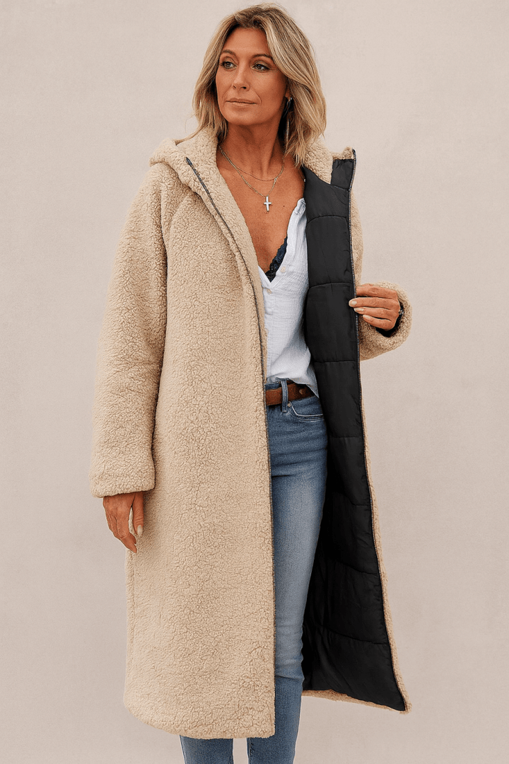 Flora longline wrap front coat – image 5