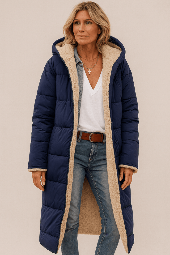 Flora longline wrap front coat – image 8