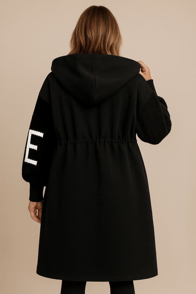 Monroe knitted hooded long sweater coat – image 4