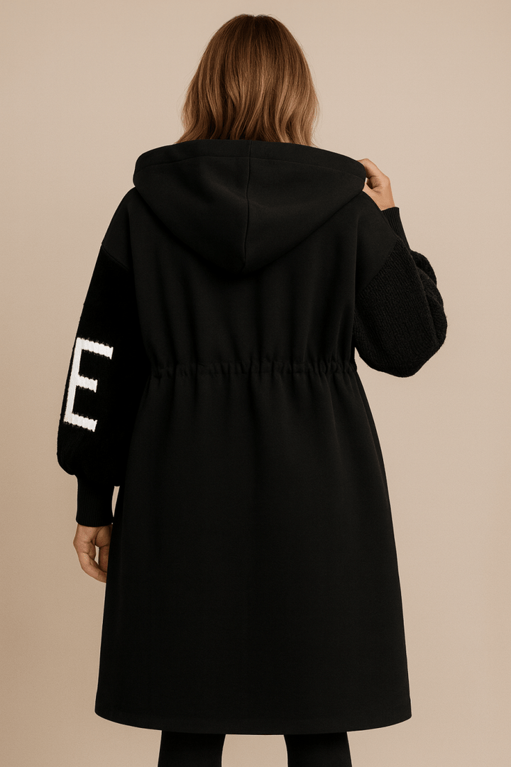 Monroe knitted hooded long sweater coat – image 4