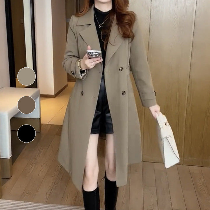 Penelope belted long trench coat – image 6