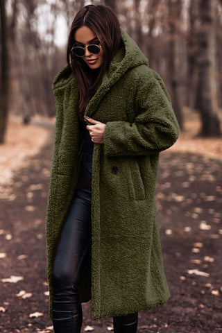 Melissa long hooded teddy coat – image 2
