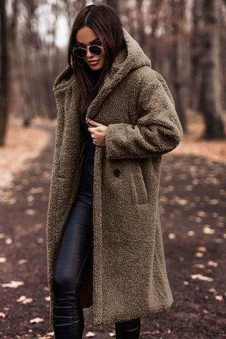 Melissa long hooded teddy coat – image 4