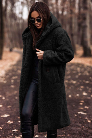 Melissa long hooded teddy coat – image 6