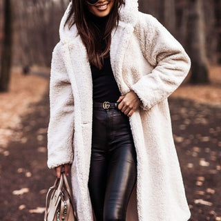 Melissa long hooded teddy coat – image 9