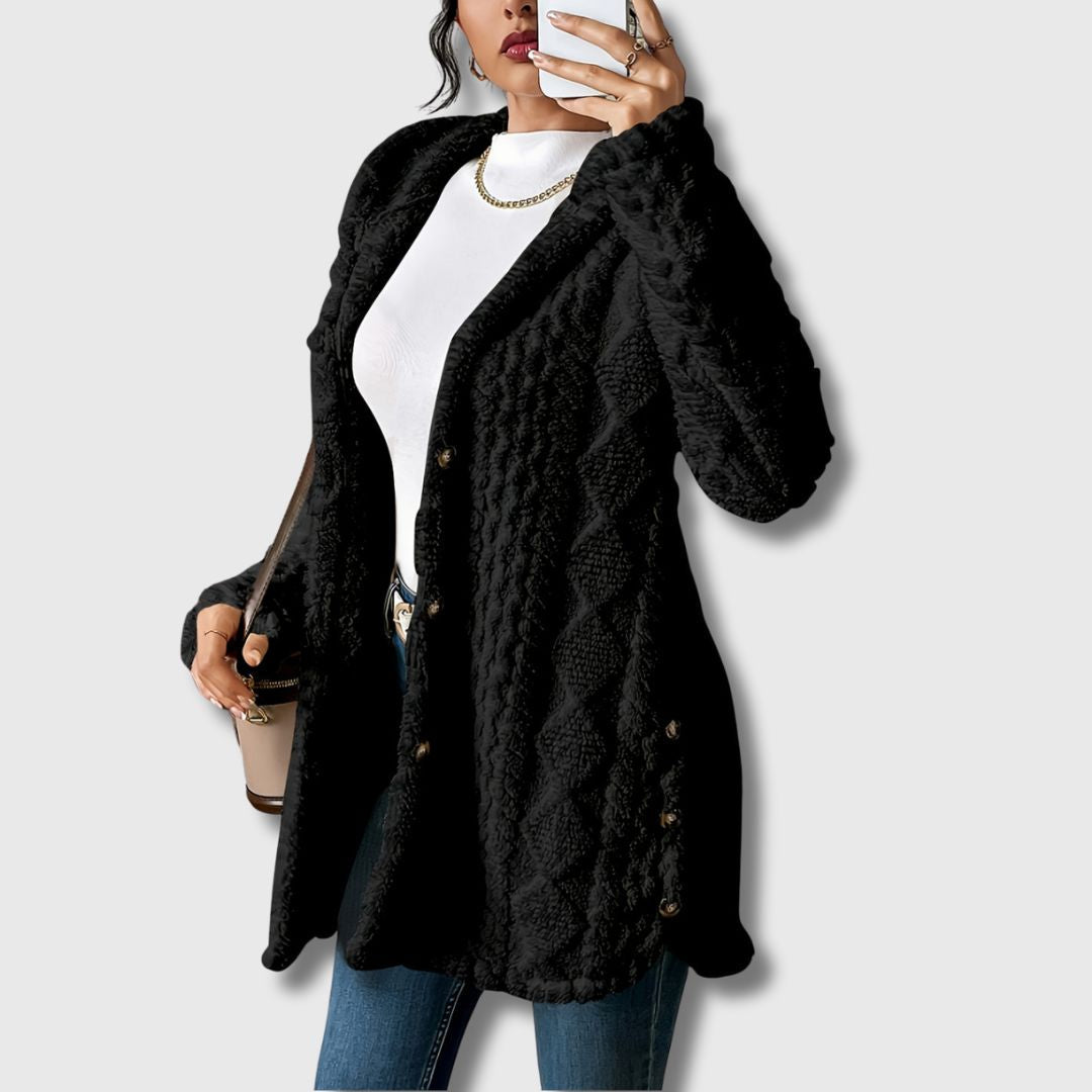 Juliette hooded tailored long coat – image 3