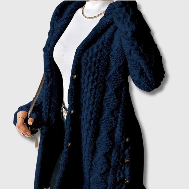 Juliette hooded tailored long coat – image 5