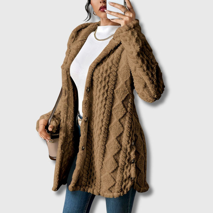 Juliette hooded tailored long coat – image 6