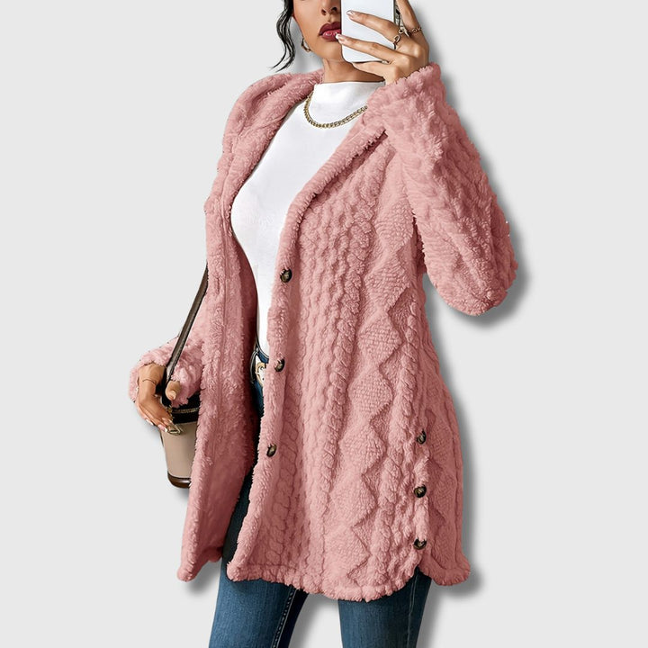 Juliette hooded tailored long coat – image 7