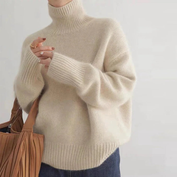 Keira ribbed knit turtleneck sweater – image 4