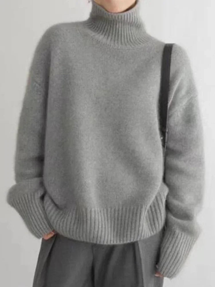 Keira ribbed knit turtleneck sweater – image 5