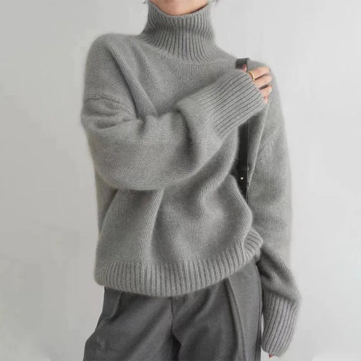 Keira ribbed knit turtleneck sweater – image 6