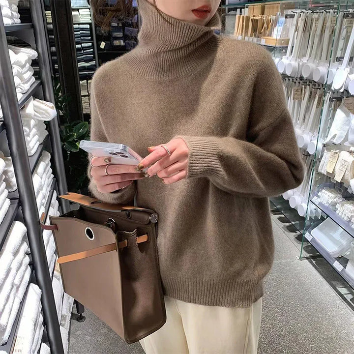 Keira ribbed knit turtleneck sweater – image 3