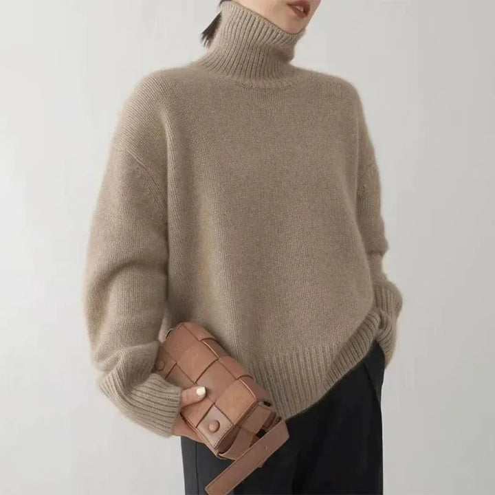Keira ribbed knit turtleneck sweater – image 2
