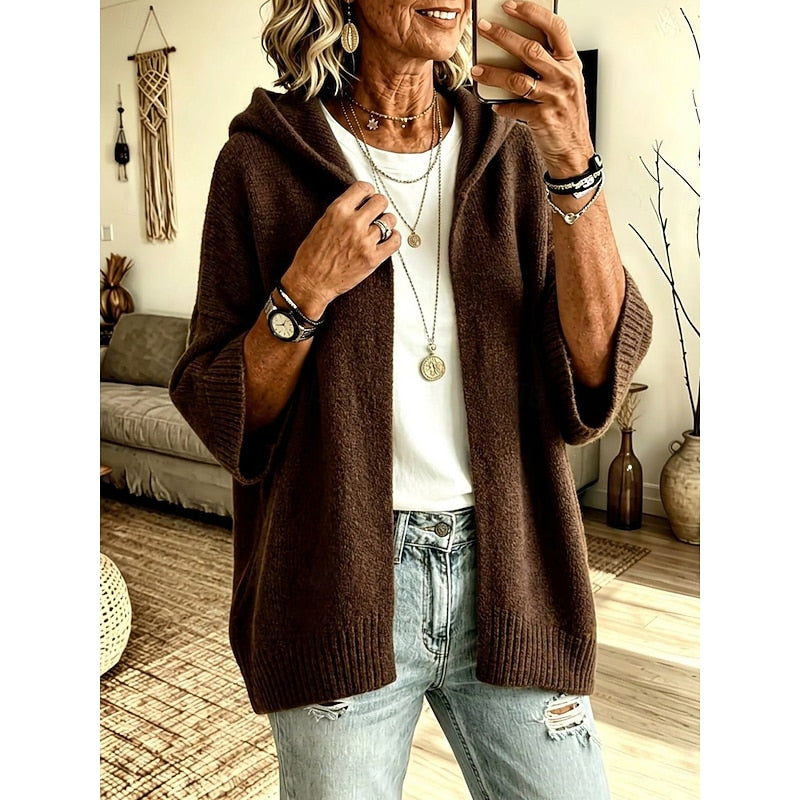 Henrietta hooded open front cardigan – image 2