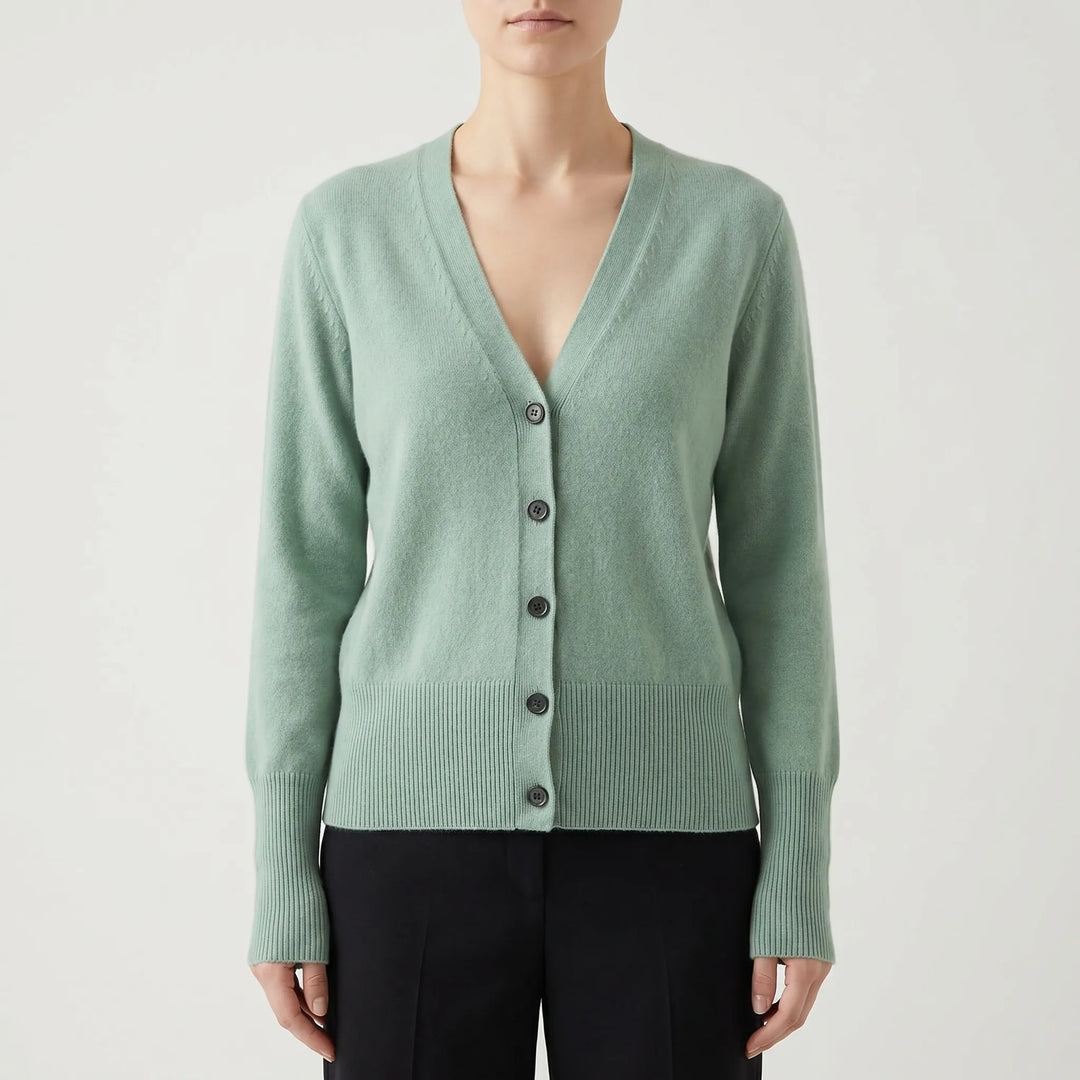 Sloan drop shoulder v neck button cardigan – image 11