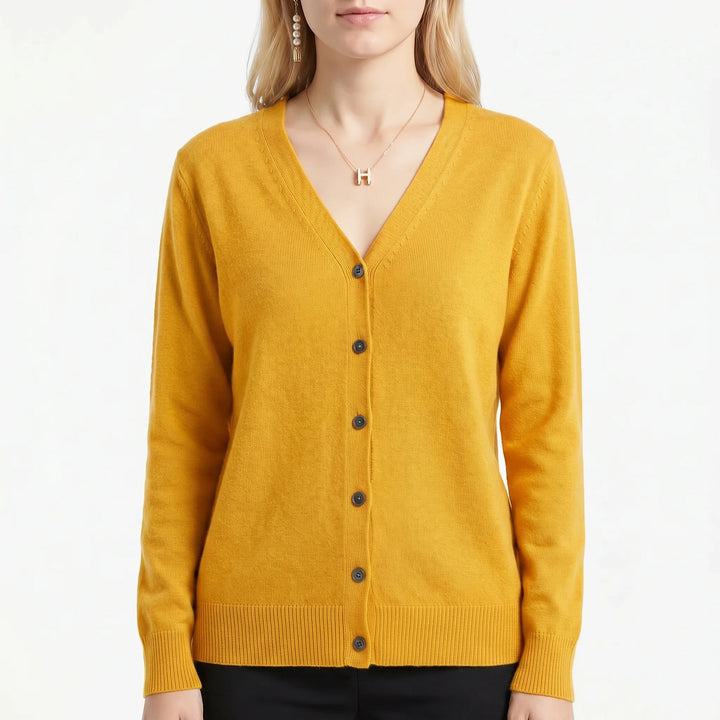 Sloan drop shoulder v neck button cardigan – image 12